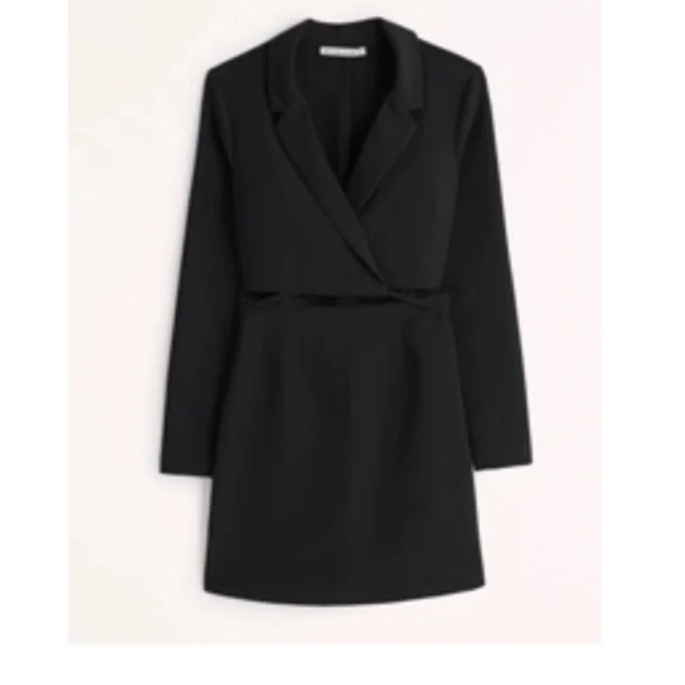 Abercrombie & Fitch Tie Waist Blazer Dress